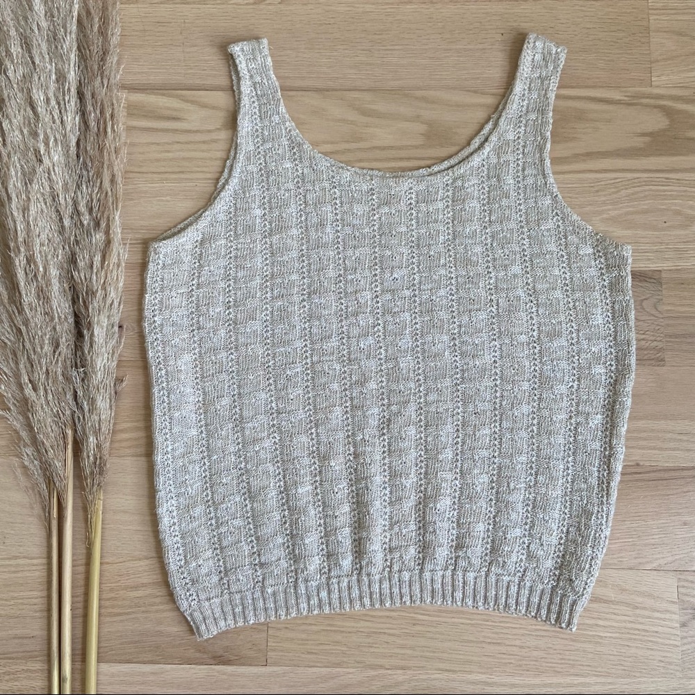 Knit Oatmeal Sweater Tank